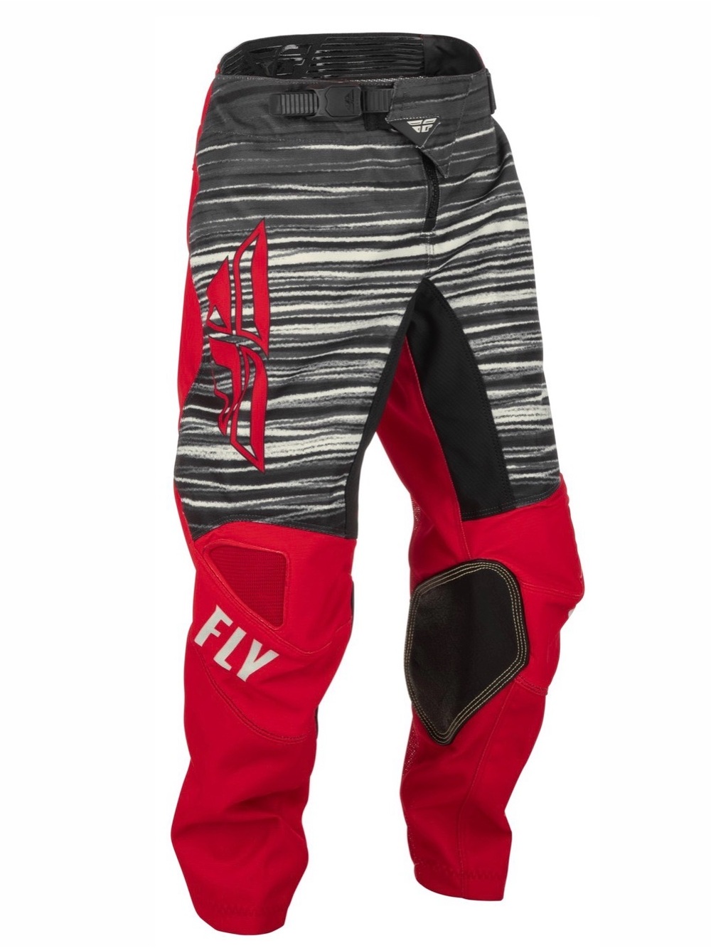 Fly Kinetic Wave Red/Gray Motocross Dirt Bike Racing Pants Size Boys Youth 26